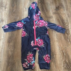 Joules Baby Rainsuit with Floral Accents